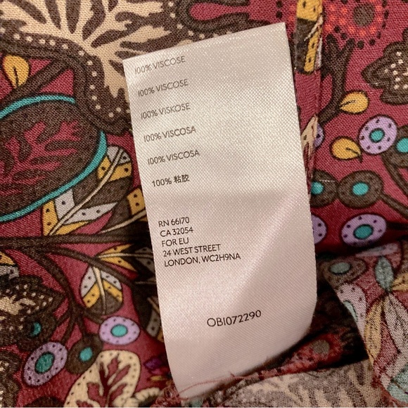 Anthro Maeve Boho Janie Peasant Blouse SZ 12 - Picture 7 of 13